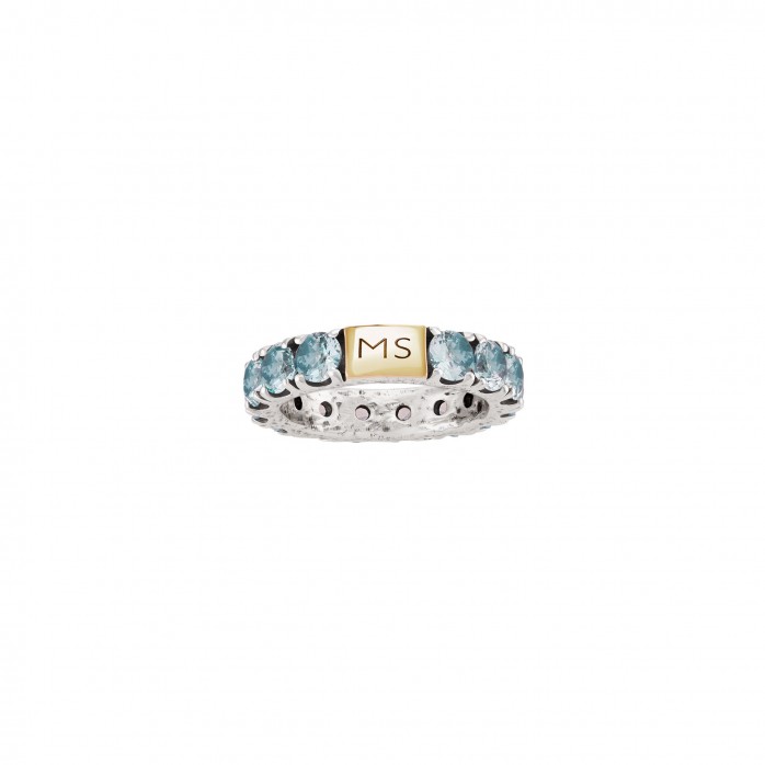 Memria Light Blue Ring