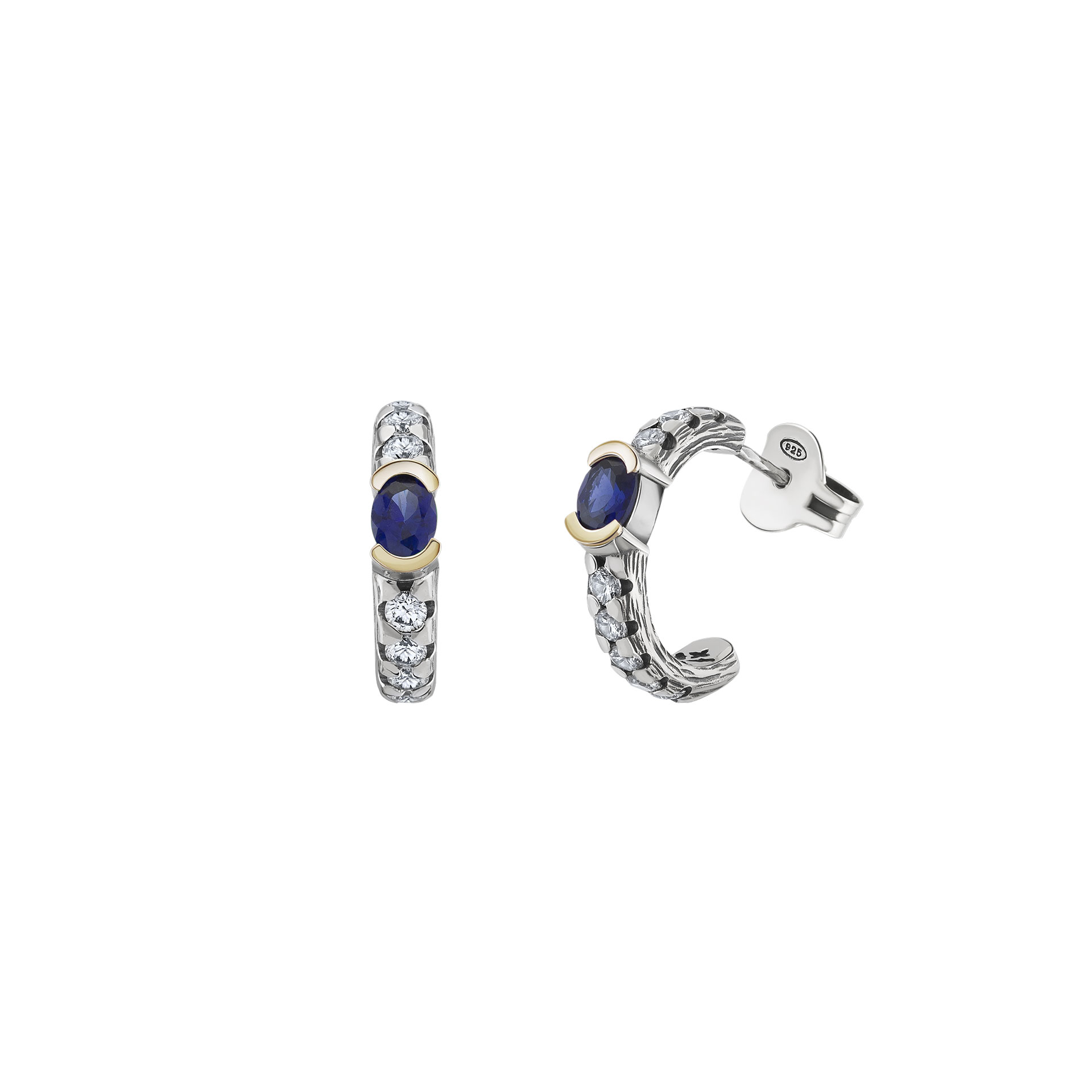 Riad Sapphire Blue Hoops
