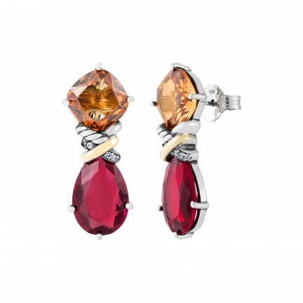 Stone & Gold Earrings