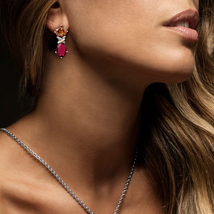 Stone & Gold Earrings