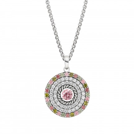 Green & Pink Hawaii Necklace