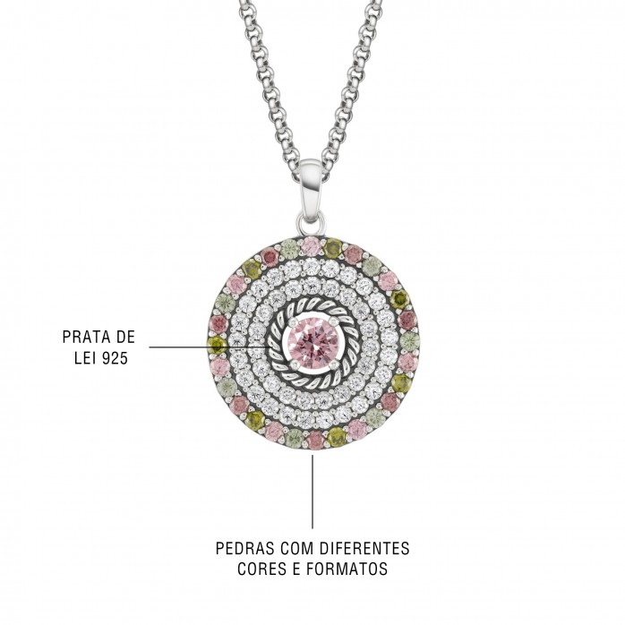 Green & Pink Hawaii Necklace
