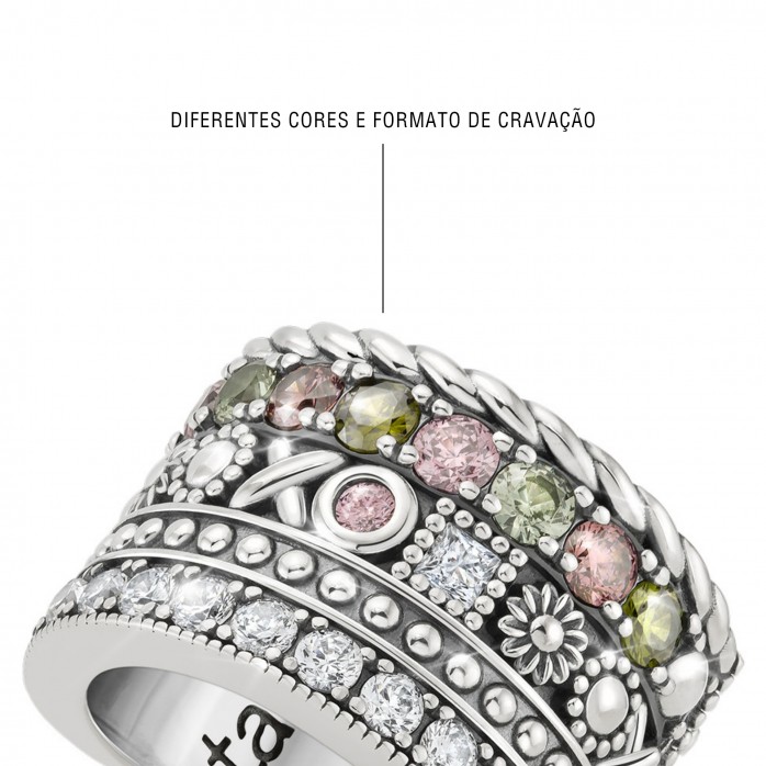 Green & Pink Hawaii Ring