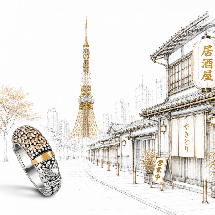 Tokyo IV Champagne Ring