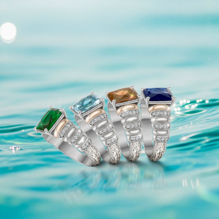 Jaipur II Green Ring